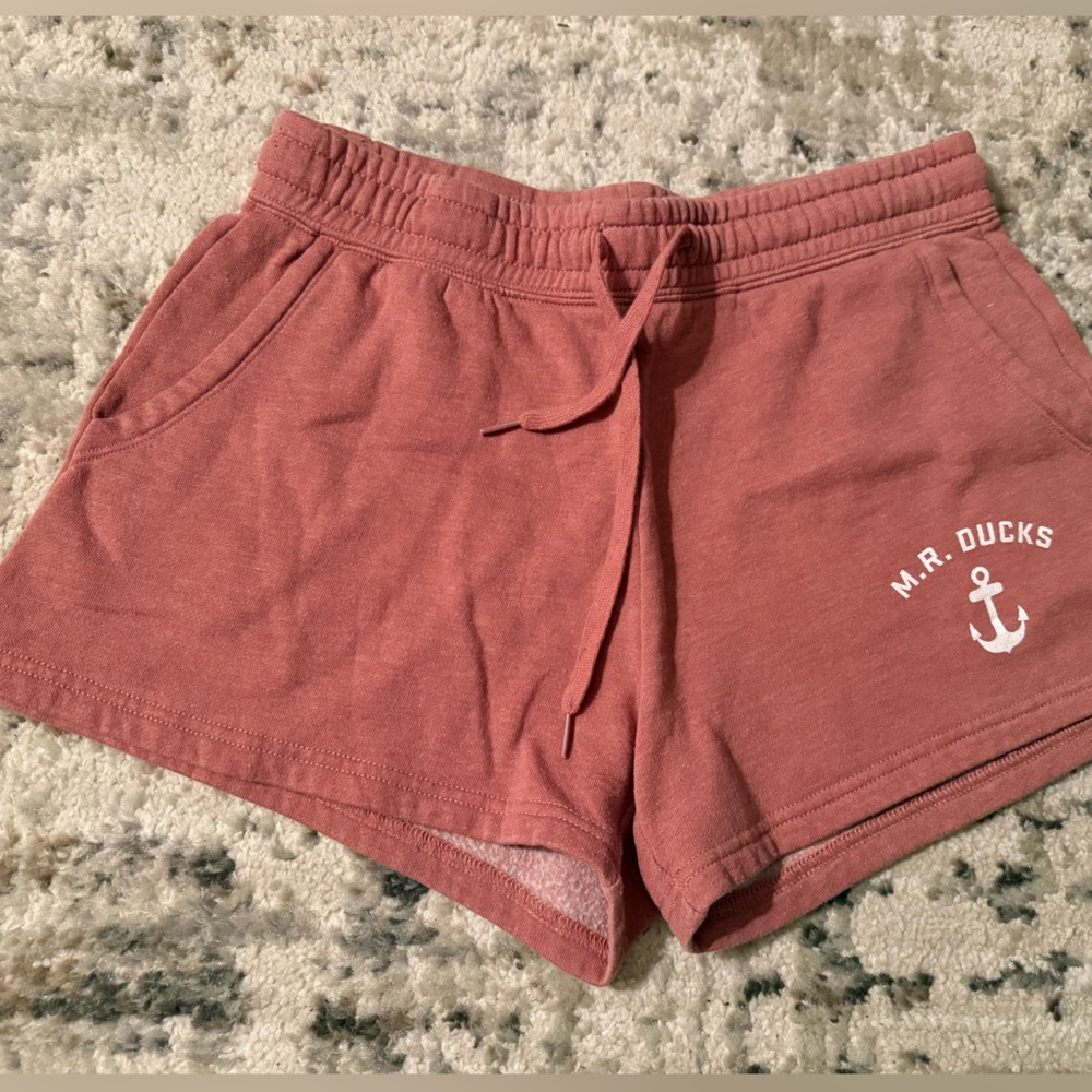Mr Duck Dusty Rose Sweat-shorts